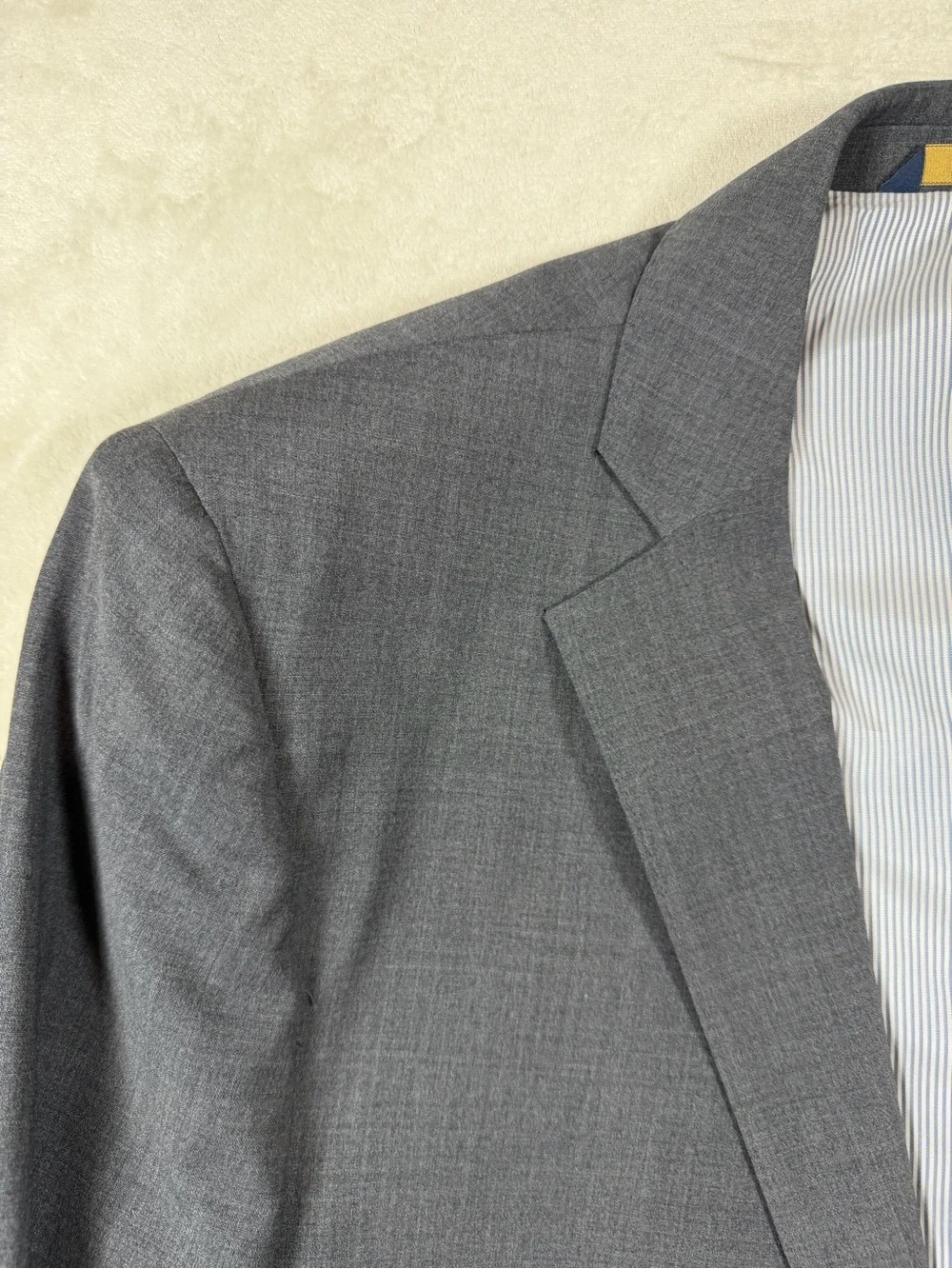 NWT Brooks Brothers Explorer 44L 36W 34L Gray Wool Single-Breasted Suit $$$